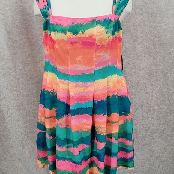 Vince Camuto Square Neck Cap Sleeve Fit and Flare Dress Women's Plus Size 24W - Picture 4 of 13